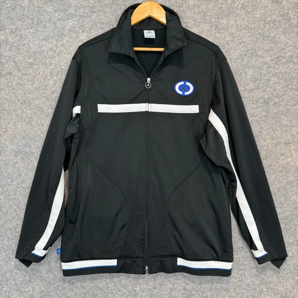 Vintage Air Jordan Track Jacket Mens Large‎ 3D Emblem Embroidered Sweatshirt Y2k